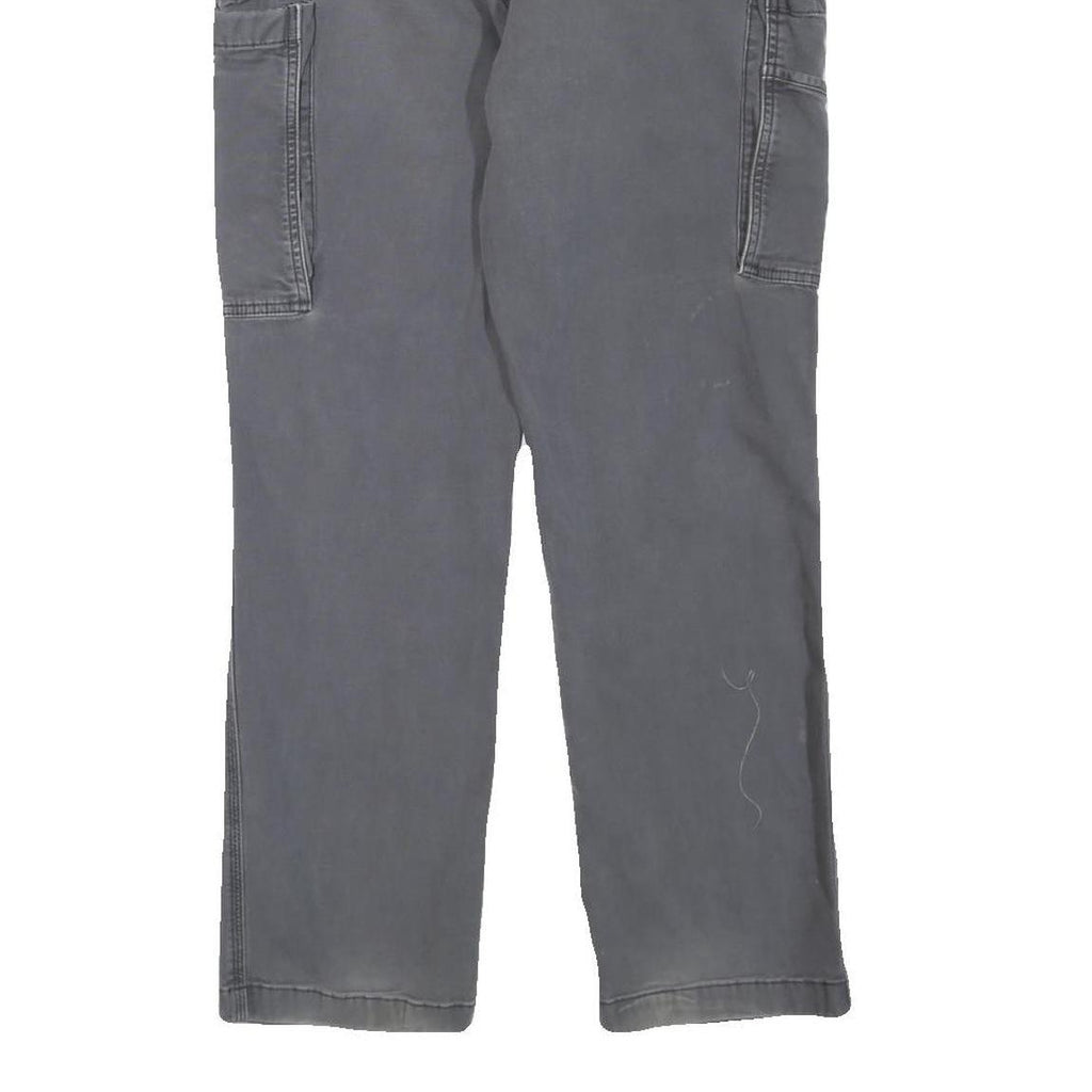 CARHARTT Mens Cotton Blend Grey Casual Regular Fit Cargo Trousers W34 L29