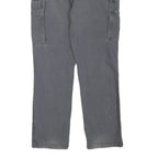 CARHARTT Mens Cotton Blend Grey Casual Regular Fit Cargo Trousers W34 L29