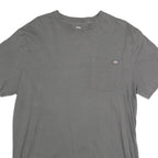 DICKIES Mens Grey Crew Neck Short Sleeve Pocket T-Shirt M Cotton Casual