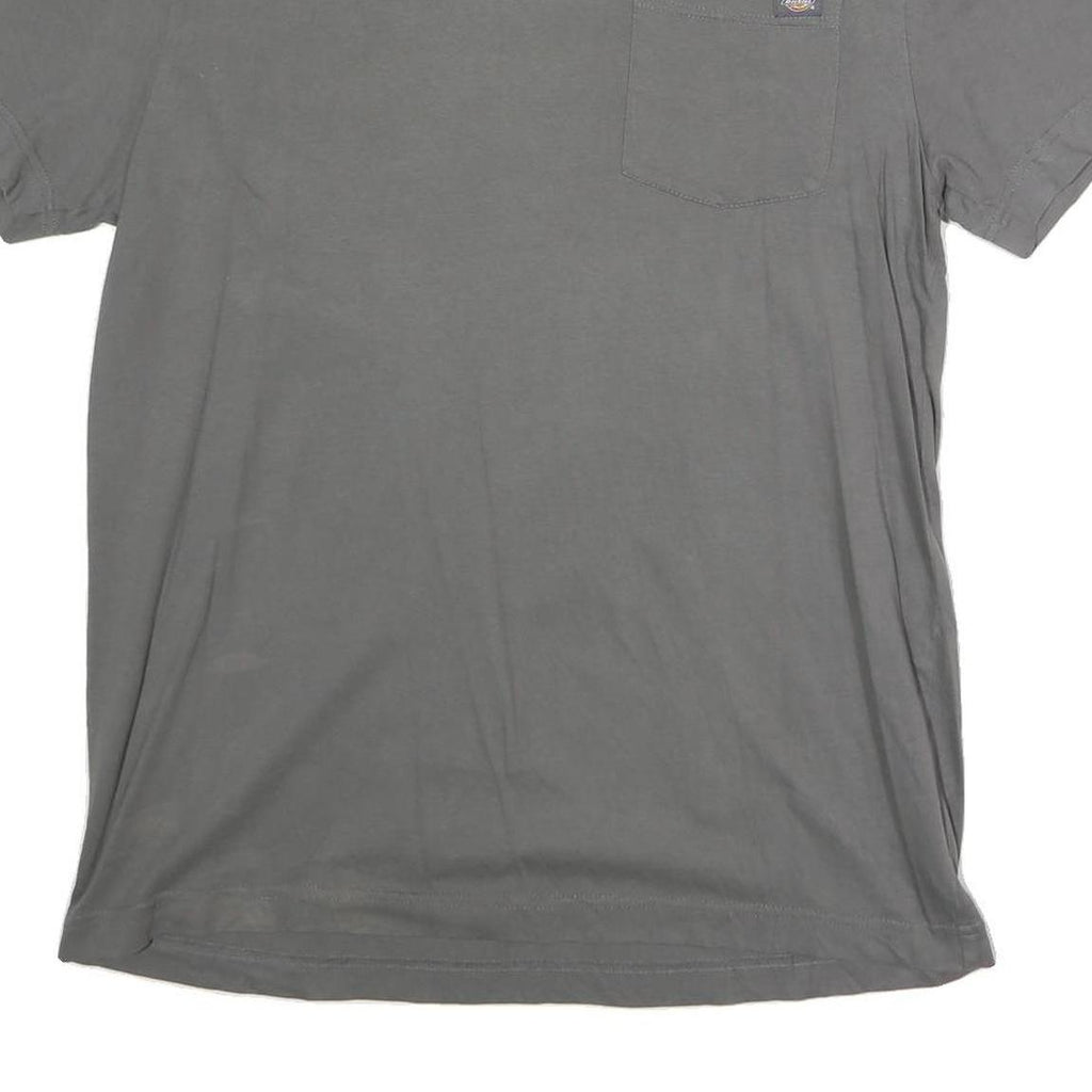 DICKIES Mens Grey Crew Neck Short Sleeve Pocket T-Shirt M Cotton Casual