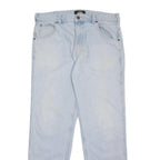 DICKIES Mens Jeans Light Blue Regular Straight Denim Medium W32 L32 Classic Zip