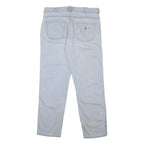 DICKIES Mens Jeans Light Blue Regular Straight Denim Medium W32 L32 Classic Zip