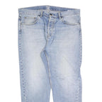 CARHARTT Mens Jeans Blue Regular Straight Denim Light W40 L30 Zip Casual Wear