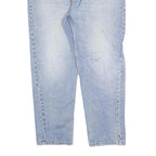 CARHARTT Mens Jeans Blue Regular Straight Denim Light W40 L30 Zip Casual Wear