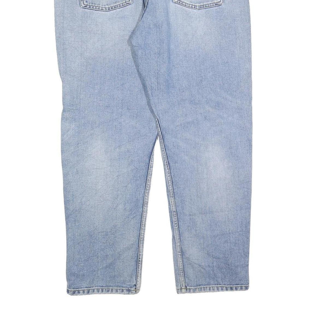 CARHARTT Mens Jeans Blue Regular Straight Denim Light W40 L30 Zip Casual Wear