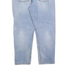 CARHARTT Mens Jeans Blue Regular Straight Denim Light W40 L30 Zip Casual Wear