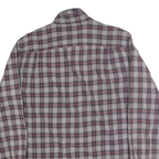 CARHARTT Mens Blue & Red Check Shirt L Cotton Blend Long Sleeve Button Shirt