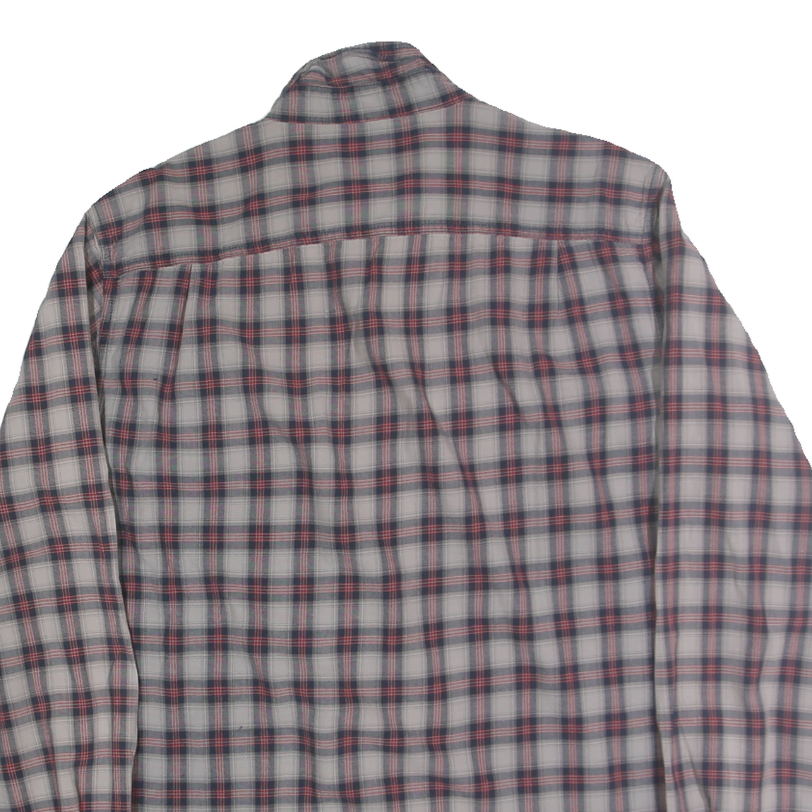 CARHARTT Mens Blue & Red Check Shirt L Cotton Blend Long Sleeve Button Shirt