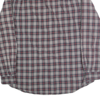 CARHARTT Mens Blue & Red Check Shirt L Cotton Blend Long Sleeve Button Shirt