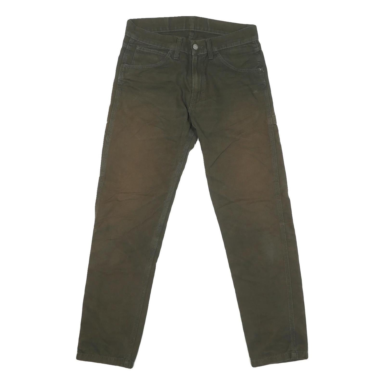 CARHARTT Mens Regular Fit Workwear Cotton Blend Straight Leg Green W30 L28