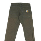 CARHARTT Mens Regular Fit Workwear Cotton Blend Straight Leg Green W30 L28