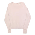 LEVI'S Womens Pink Plain Pullover Basic Knit XS Lightweight Viscose Jumper