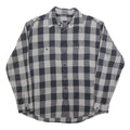 JOHN ADAMS Mens Black & Grey Check Shirt XL Classic Cotton Blend Checked Shirt