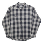 JOHN ADAMS Mens Black & Grey Check Shirt XL Classic Cotton Blend Checked Shirt