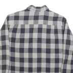 JOHN ADAMS Mens Black & Grey Check Shirt XL Classic Cotton Blend Checked Shirt