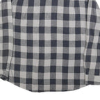 JOHN ADAMS Mens Black & Grey Check Shirt XL Classic Cotton Blend Checked Shirt