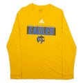 ADIDAS Mens T-Shirt Yellow Long Sleeve M