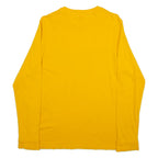ADIDAS Mens T-Shirt Yellow Long Sleeve M