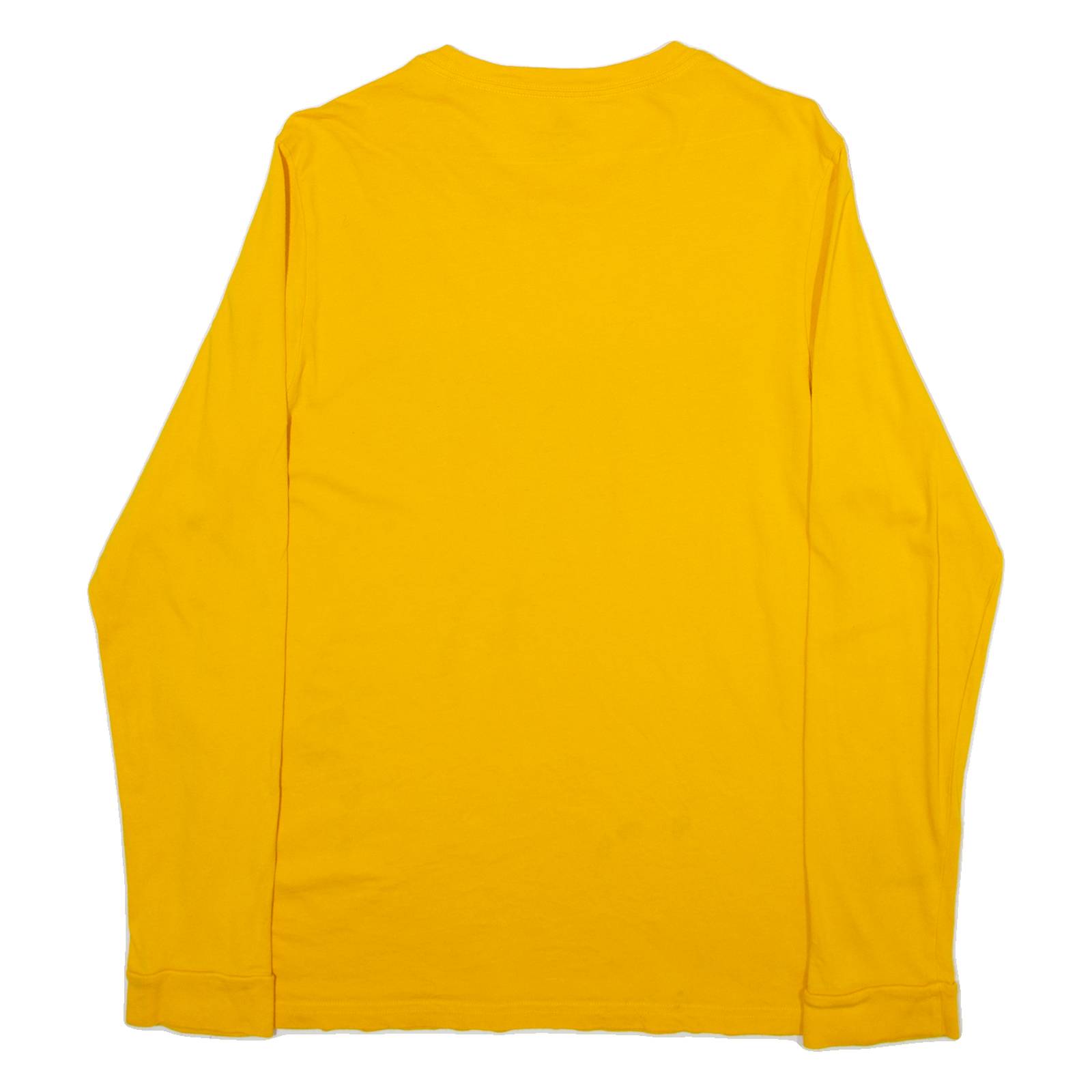 ADIDAS Mens T-Shirt Yellow Long Sleeve M