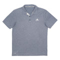 ADIDAS Mens Grey Short Sleeve Plain Polo Shirt S Polyester Blend Casual