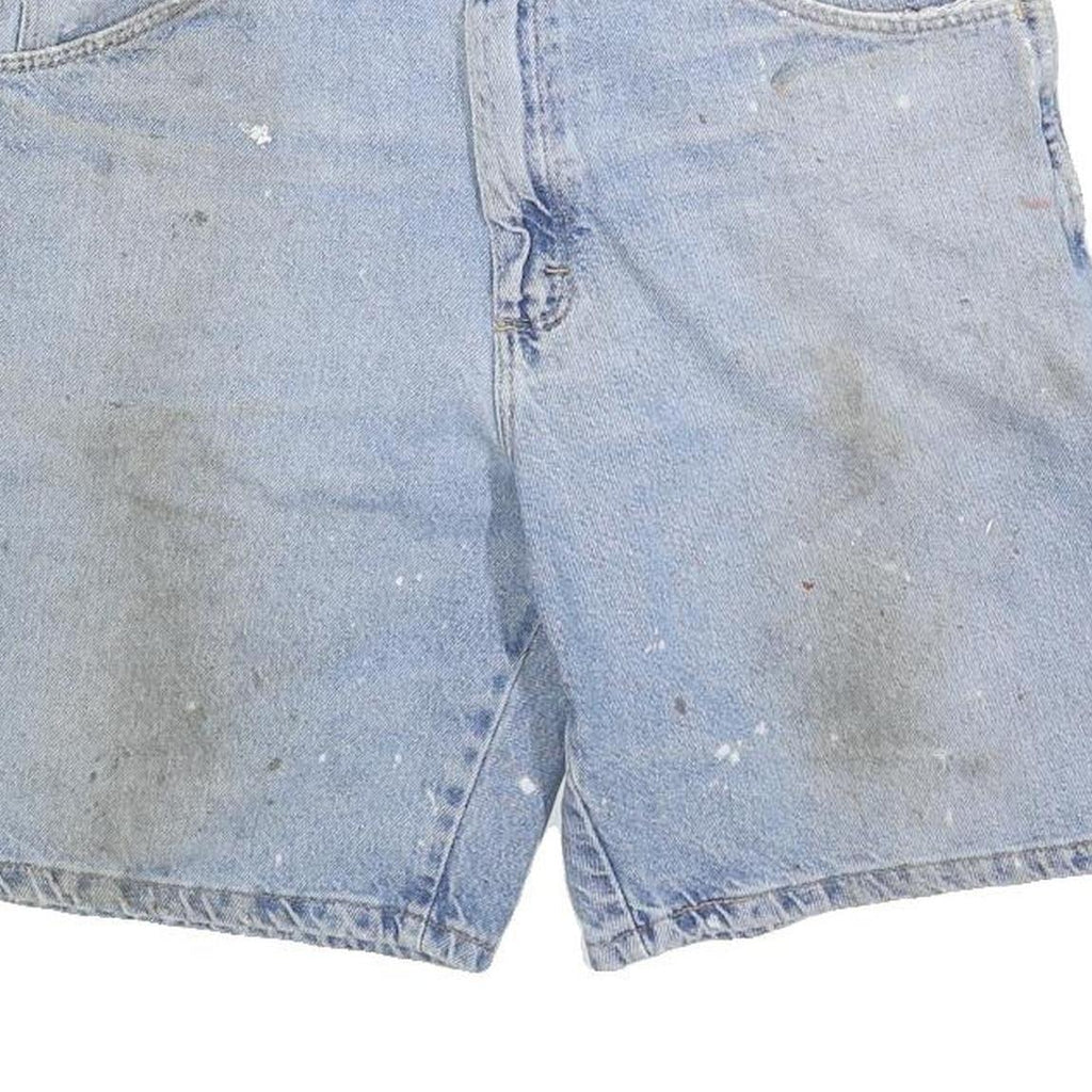 WRANGLER Mens Denim Blue Casual Shorts L W34 Cotton Blend Comfortable Fit