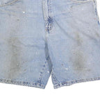 WRANGLER Mens Denim Blue Casual Shorts L W34 Cotton Blend Comfortable Fit