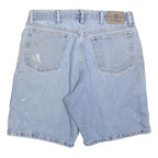 WRANGLER Mens Denim Blue Casual Shorts L W34 Cotton Blend Comfortable Fit
