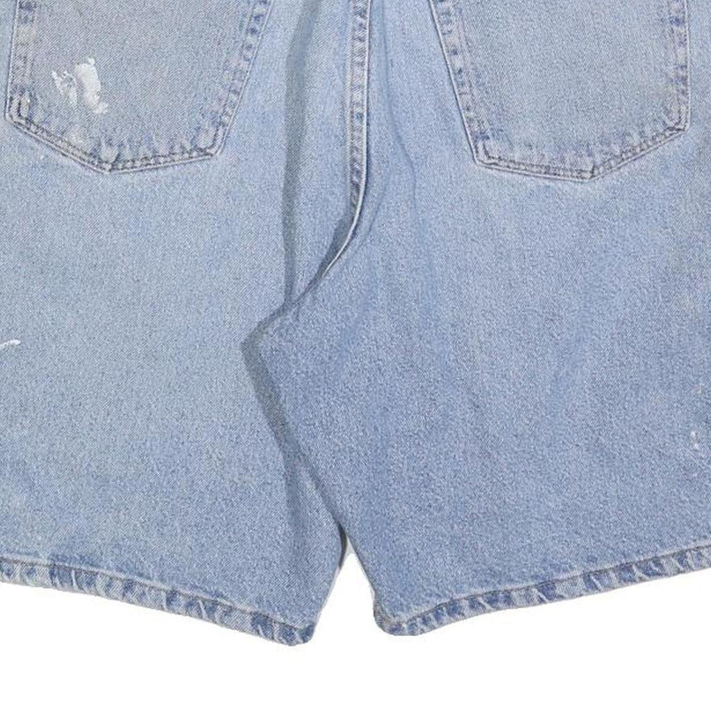 WRANGLER Mens Denim Blue Casual Shorts L W34 Cotton Blend Comfortable Fit