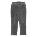 LEVI'S 501 Womens Jeans Black Regular Straight Denim Raw W30 L28 Button Closure