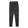 LEVI'S Mile High Big E Womens Jeans Black Slim Skinny Denim W26 L30 High Waist