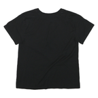 CHAMPION Womens Black Graphic T-Shirt S Short Sleeve Crew Neck Cotton Casual