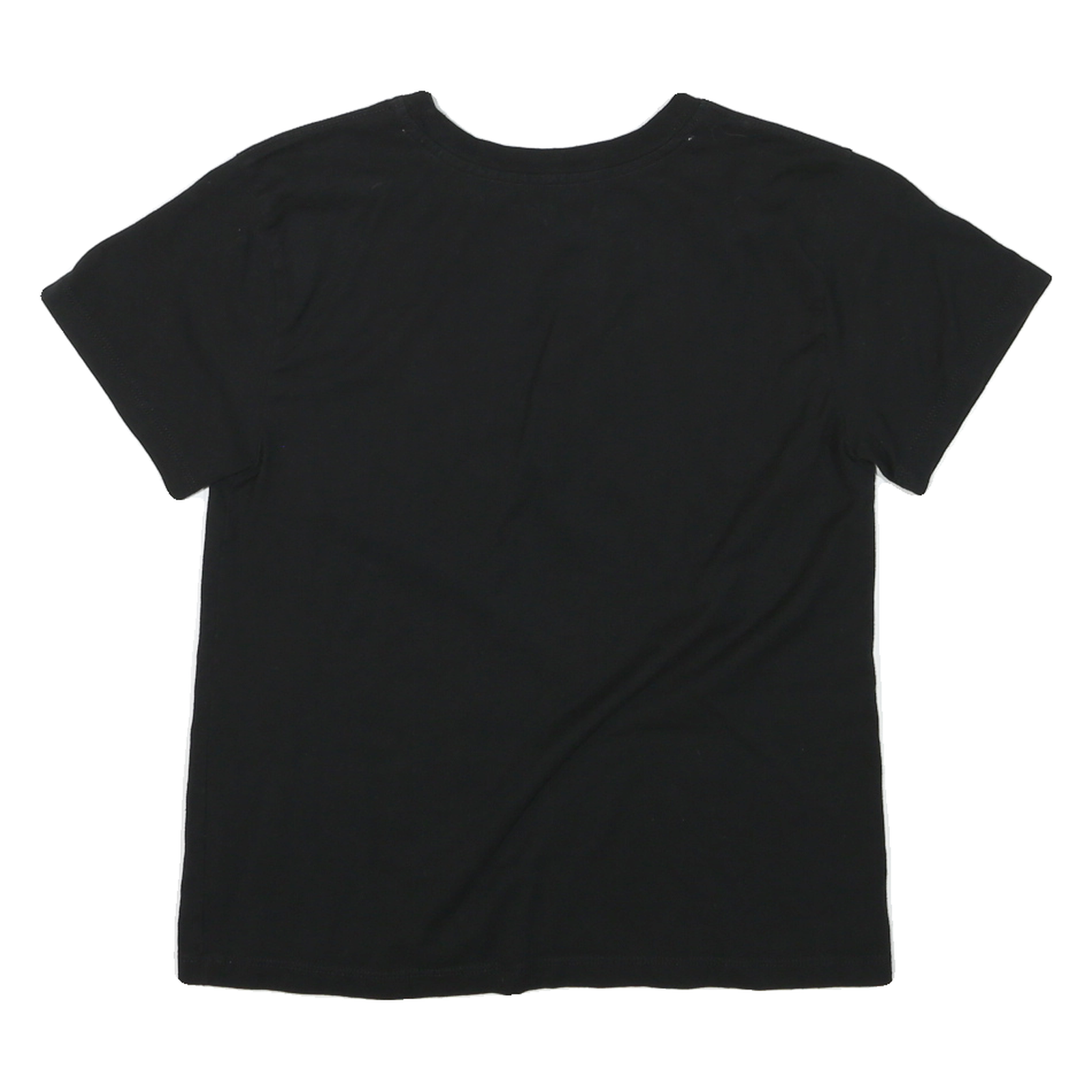 CHAMPION Womens Black Graphic T-Shirt S Short Sleeve Crew Neck Cotton Casual