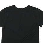 CHAMPION Womens Black Graphic T-Shirt S Short Sleeve Crew Neck Cotton Casual