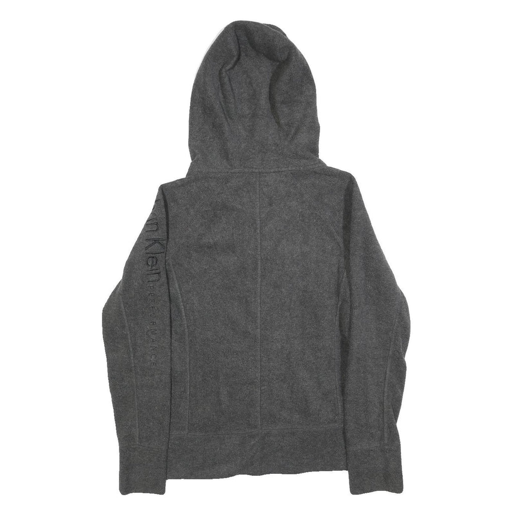CALVIN KLEIN PERFORMANCE Womens Grey Zip Up Hoodie S Casual Sportswear Active