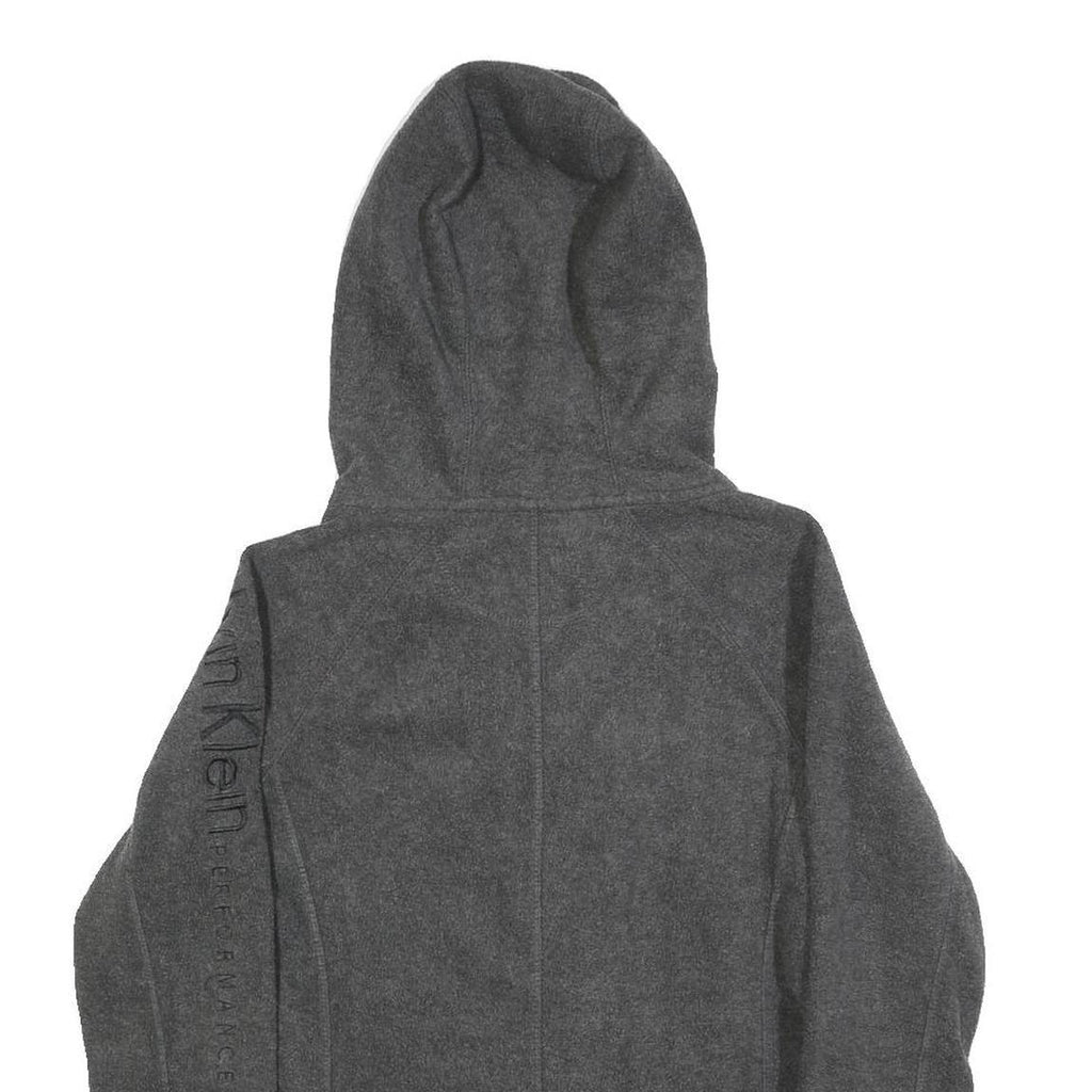 CALVIN KLEIN PERFORMANCE Womens Grey Zip Up Hoodie S Casual Sportswear Active