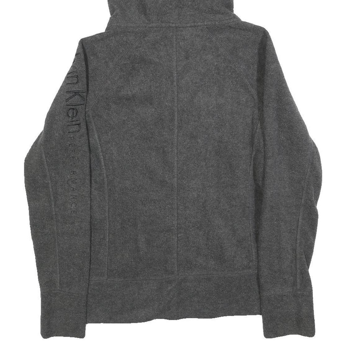 CALVIN KLEIN PERFORMANCE Womens Grey Zip Up Hoodie S Casual Sportswear Active