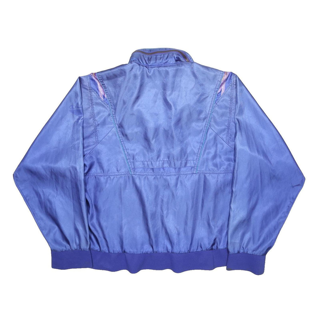 CHAMPION Womens Blue Synthetic Zip Jacket L Athletic Plain Lightweight Sports