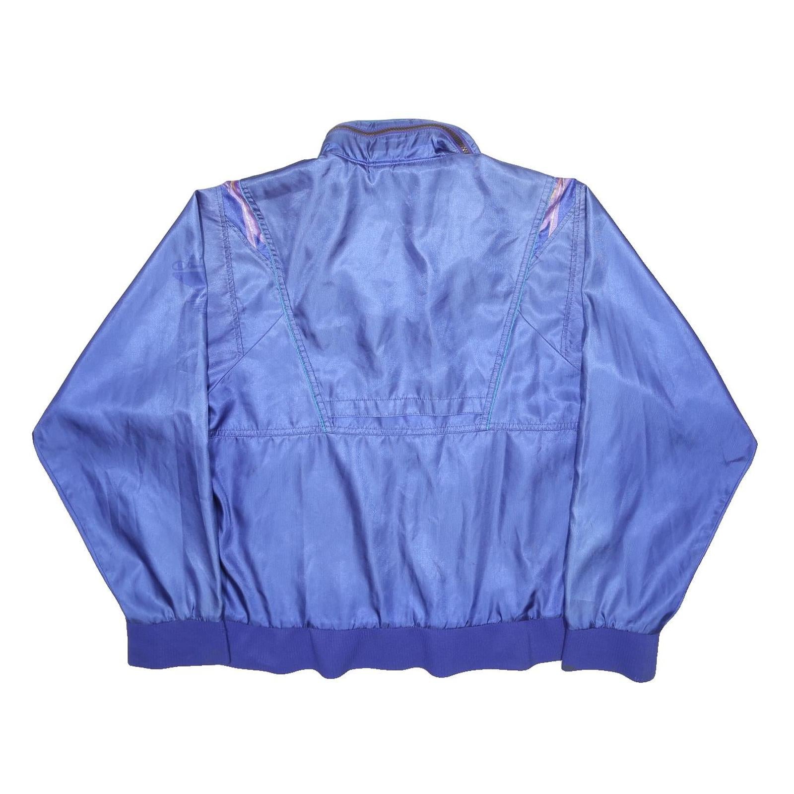 CHAMPION Womens Blue Synthetic Zip Jacket L Athletic Plain Lightweight Sports
