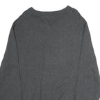 NAUTICA Mens Grey Plain Cotton V-Neck Basic Knit Jumper XL Classic Style