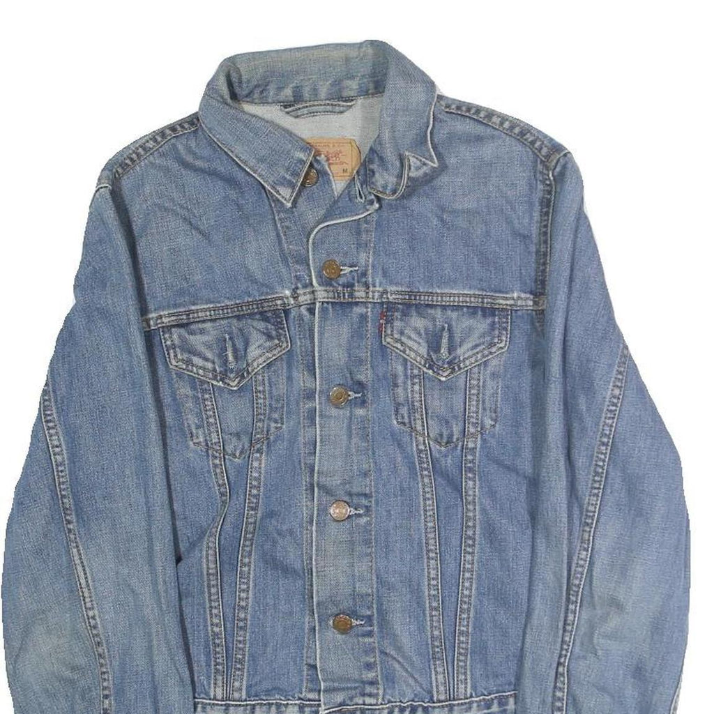 LEVI'S Mens Blue Denim Button Jacket M Cotton Classic Casual