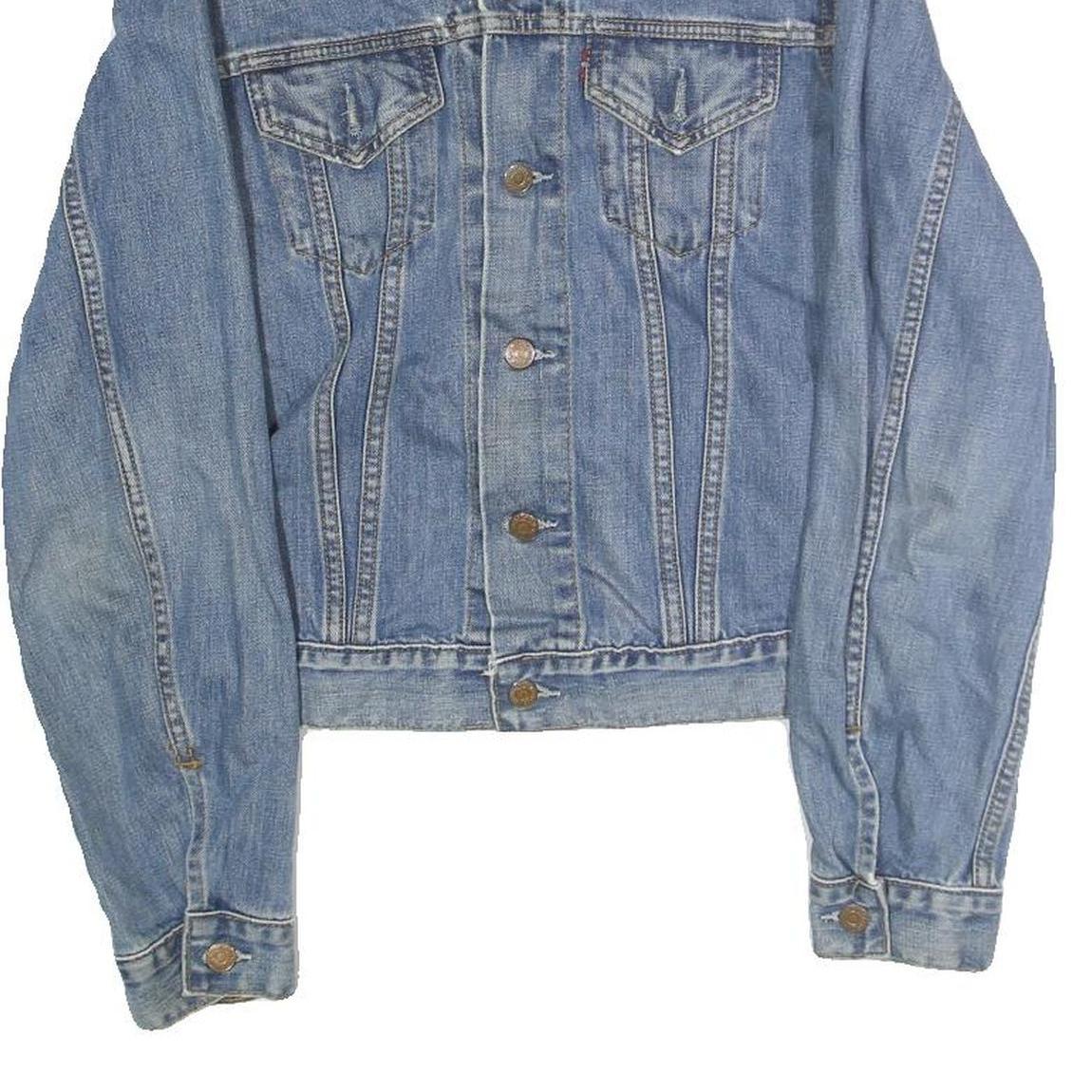 LEVI'S Mens Blue Denim Button Jacket M Cotton Classic Casual