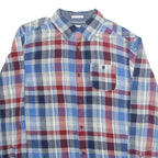 HILFIGER DENIM Mens Shirt Blue Check Long Sleeve S