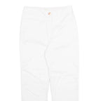 TED BAKER Chino Womens Trousers White Regular Tapered W26 L26