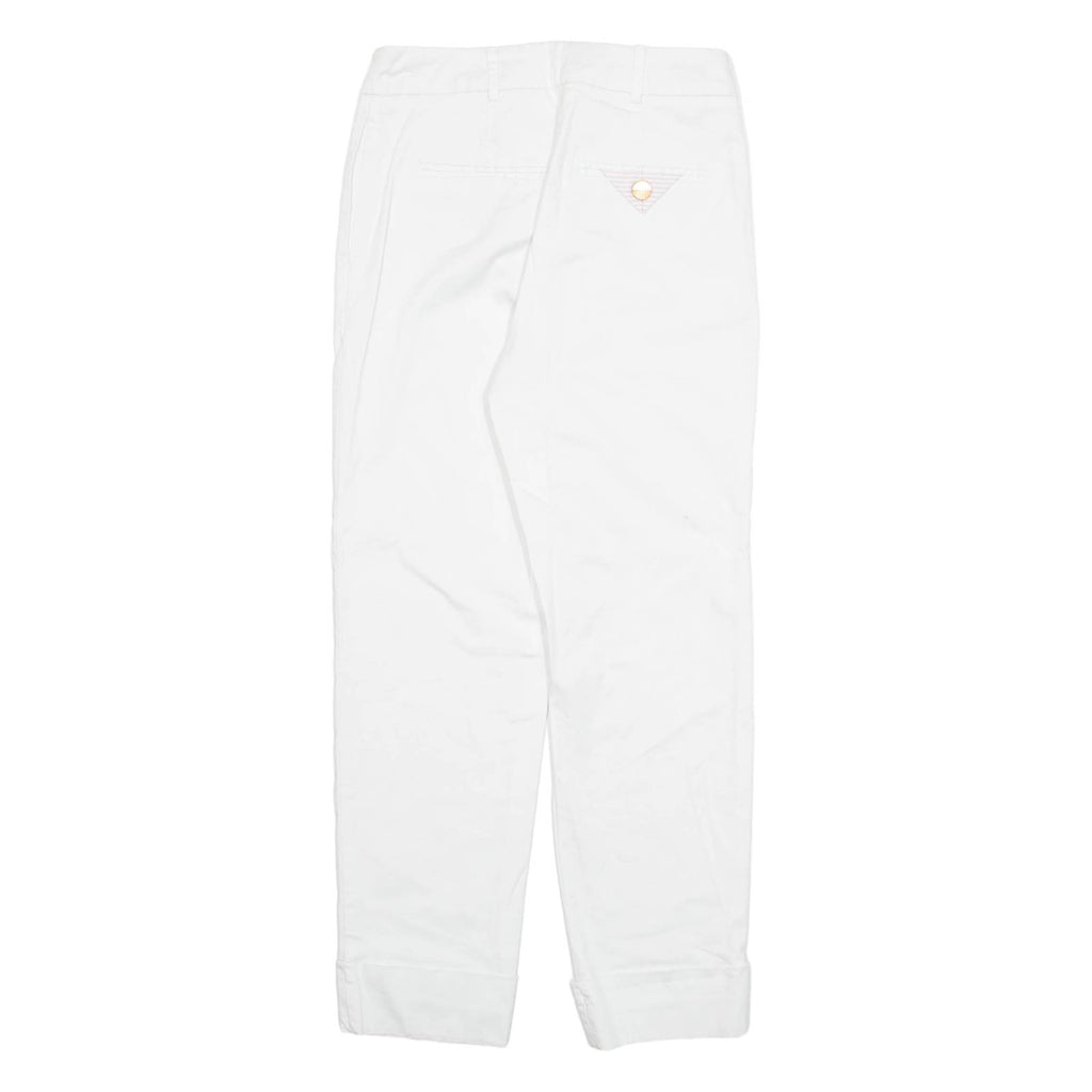 TED BAKER Chino Womens Trousers White Regular Tapered W26 L26