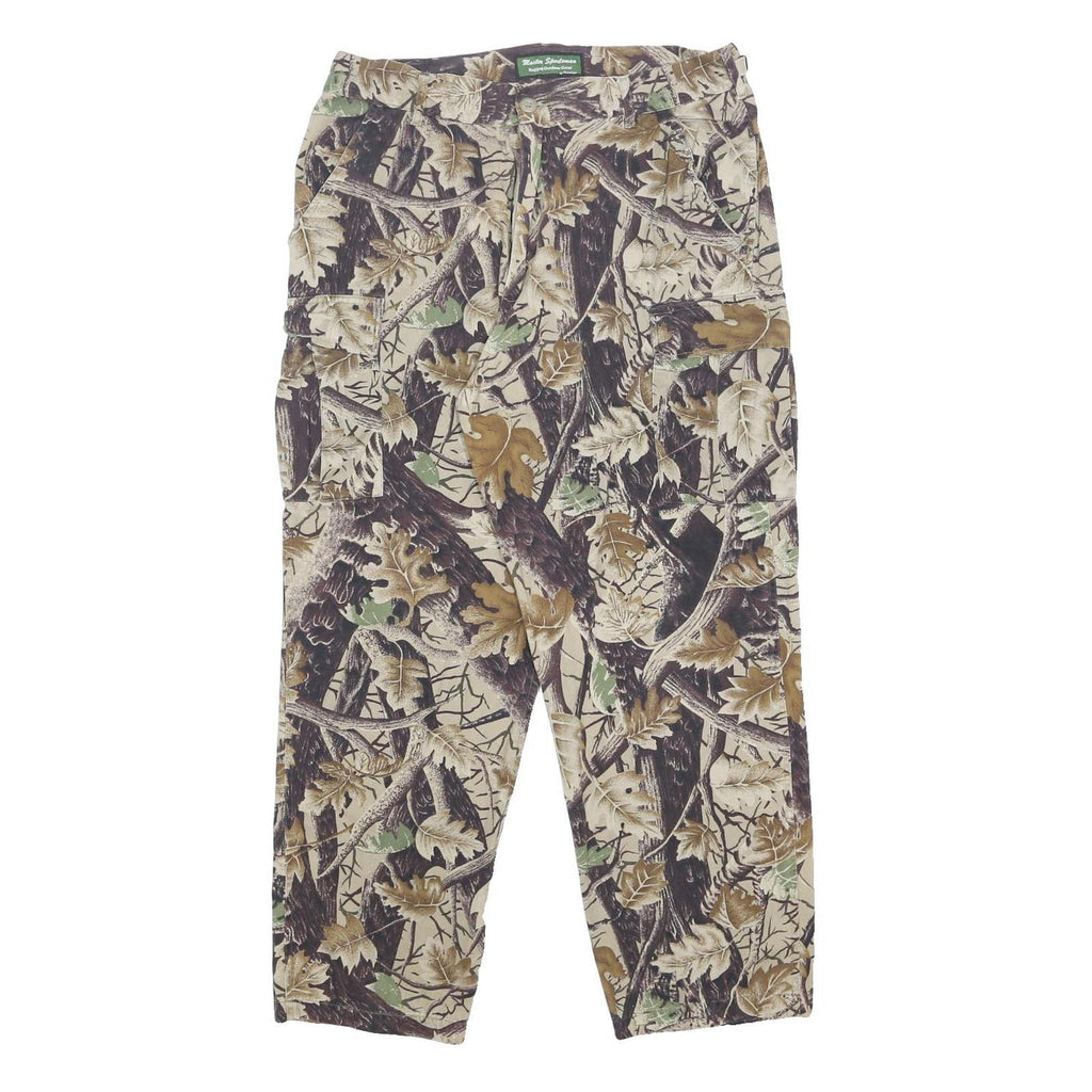MASTER SPORTSMAN Mens Cotton Real Tree Camo Relaxed Cargo Trousers W36 L30