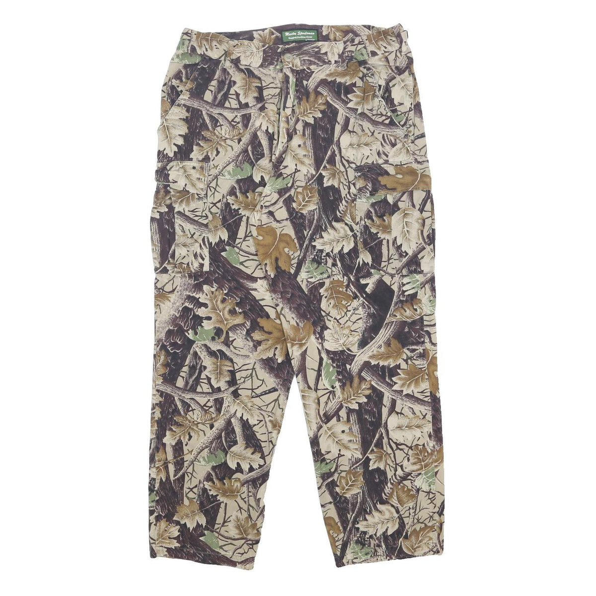 MASTER SPORTSMAN Mens Cotton Real Tree Camo Relaxed Cargo Trousers W36 L30