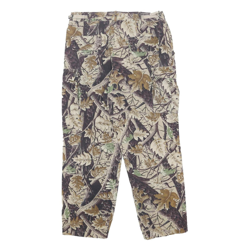 MASTER SPORTSMAN Mens Cotton Real Tree Camo Relaxed Cargo Trousers W36 L30