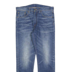 LEVI'S 508 Tapered Mens Jeans Blue Regular Cotton Blend W32 L30 Classic Zip