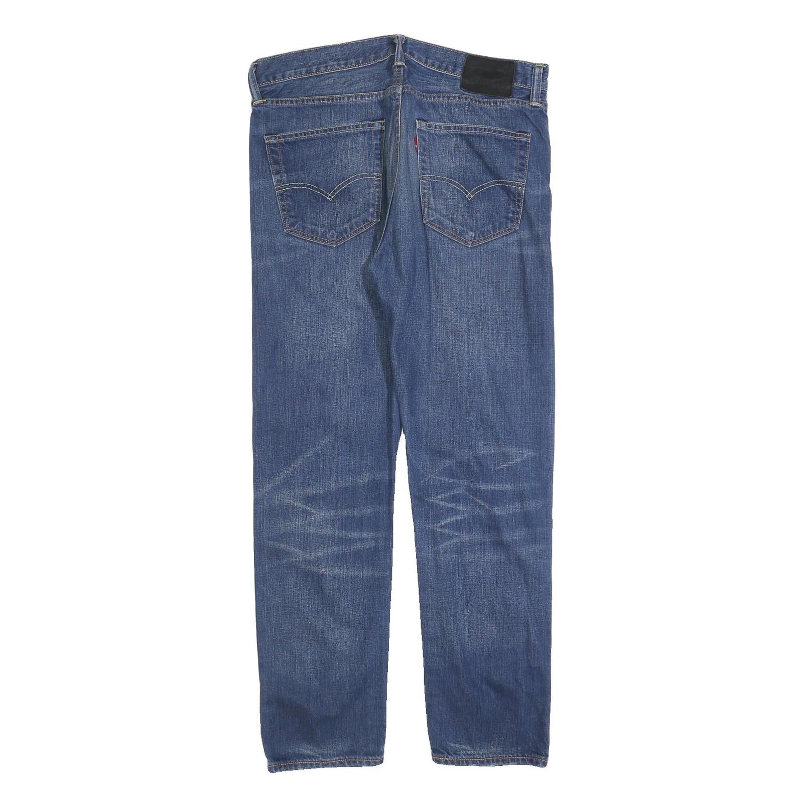 LEVI'S 508 Tapered Mens Jeans Blue Regular Cotton Blend W32 L30 Classic Zip