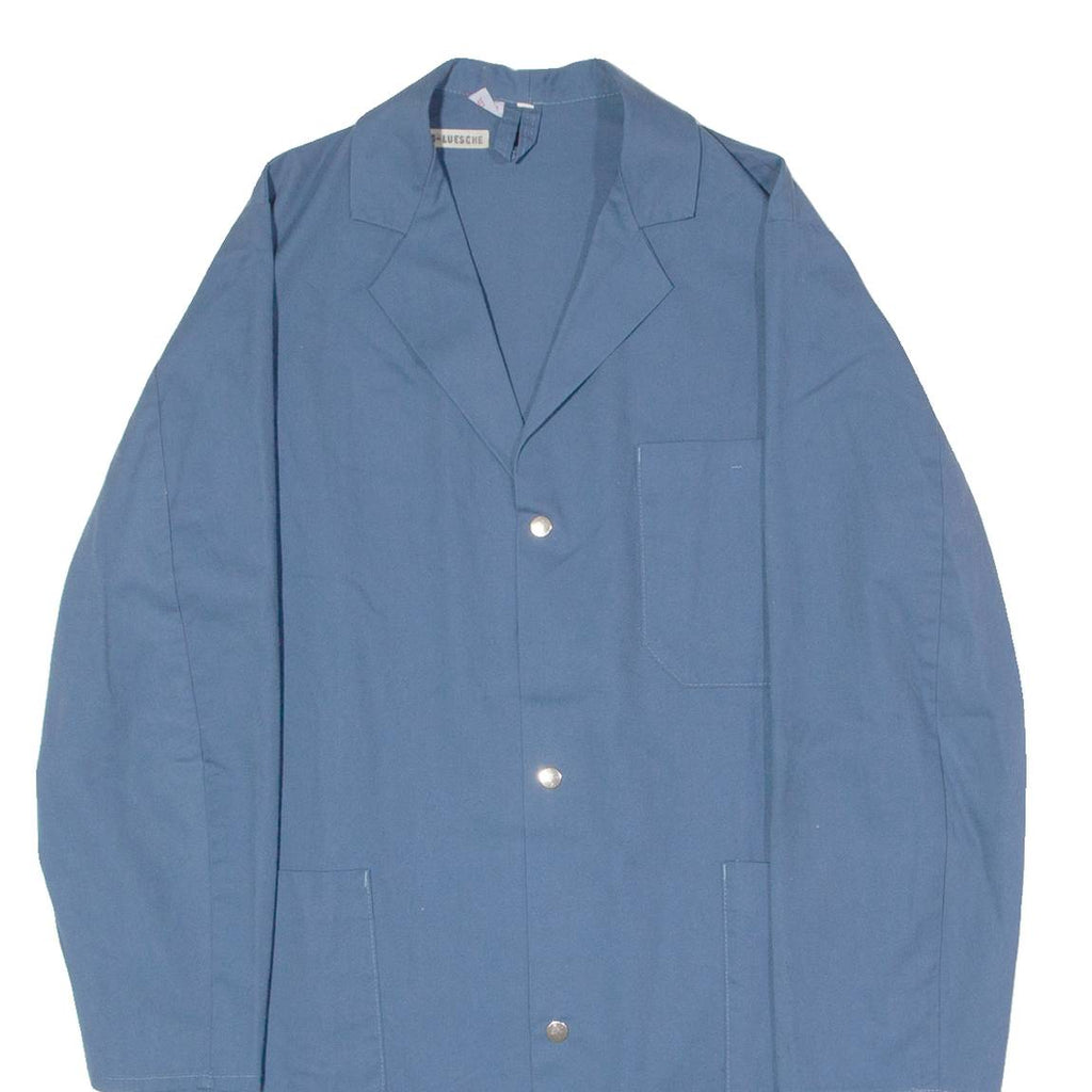 MISCHGEWEBE Swiss Workwear Mens Chore Coat Blue Twill 90s M